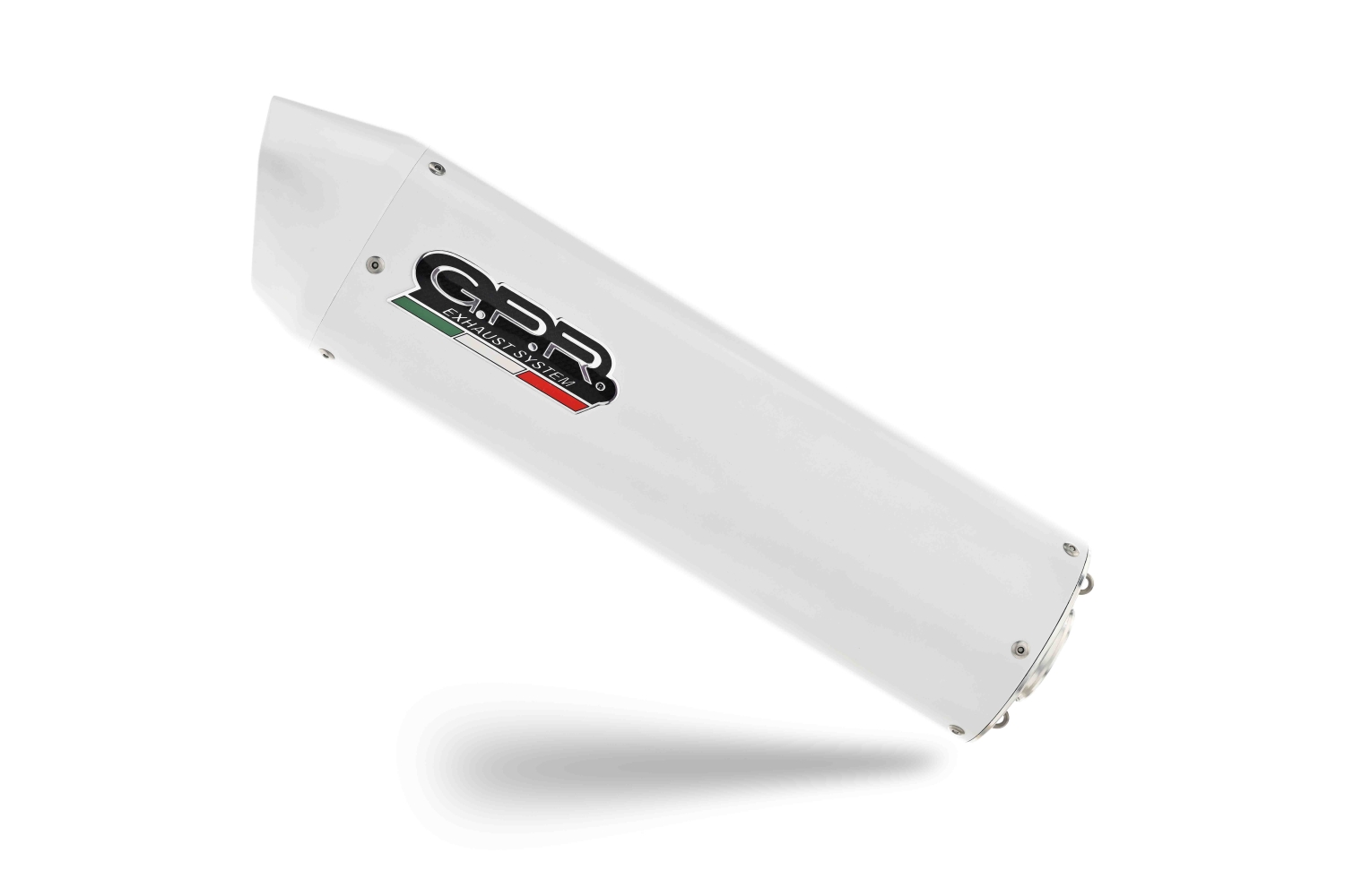 Exhaust compatible with Hyosung Comet 650 Gt - R 2004-2016, Albus Ceramic, Bolt-on silencer including removable db killer, EPA-compliant 