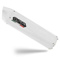 Exhaust compatible with Hyosung Comet 650 Gt - R 2004-2016, Albus Ceramic, Bolt-on silencer including removable db killer, EPA-compliant 