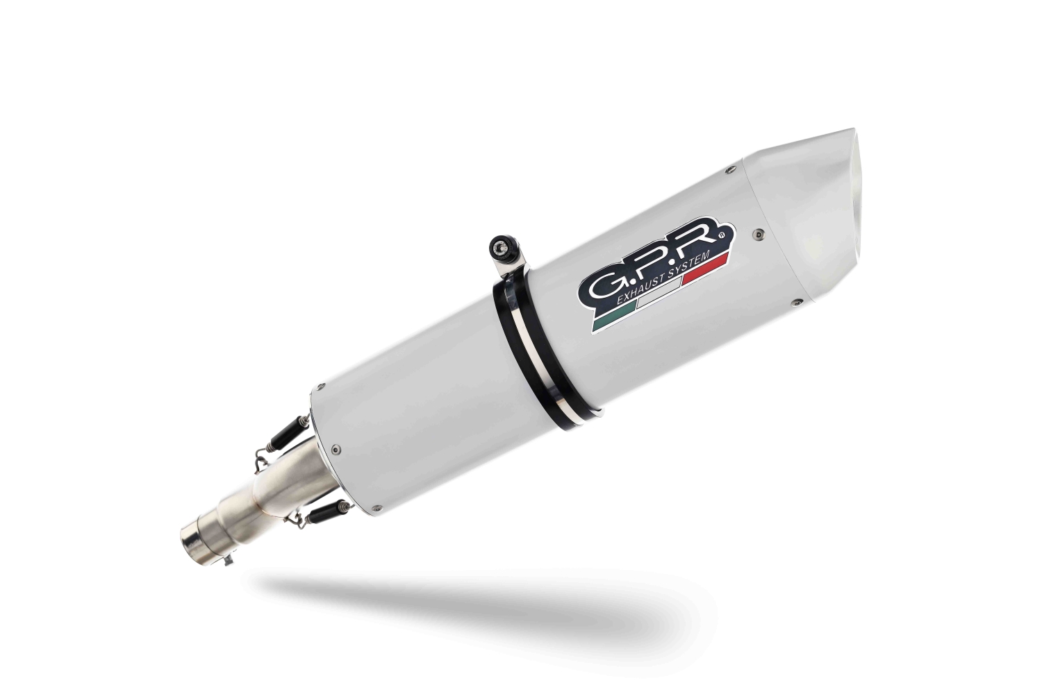 Exhaust compatible with Ktm SMT 950 2005-2008, Albus Ceramic, Dual bolt-on silencers including removable db killer, not EPA-compliant 