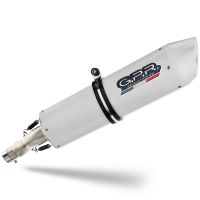 Exhaust compatible with Husqvarna Nuda 900 900R 2012-2013, Albus Ceramic, Slip-on exhaust including removable db killer and link pipe, EPA-compliant 