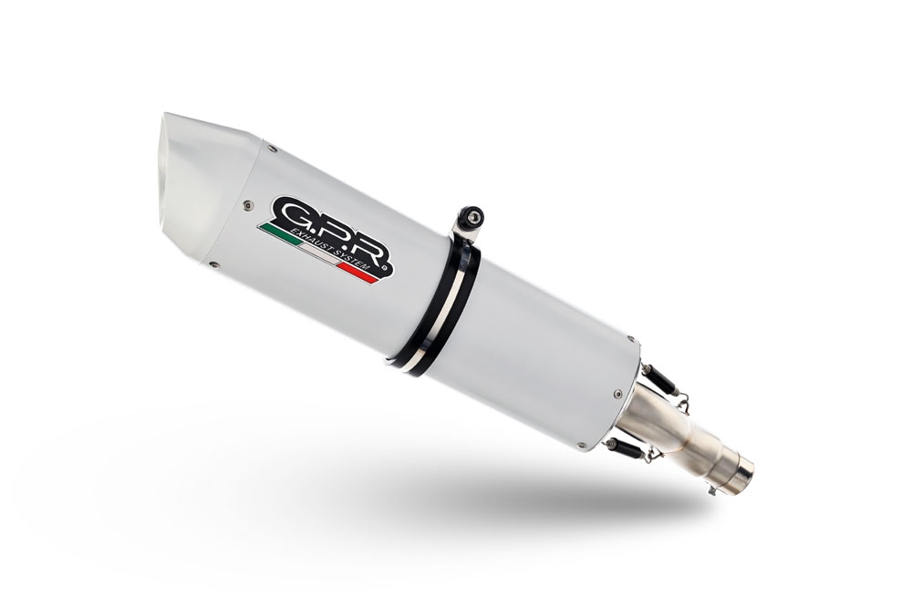 Exhaust compatible with Ktm 1090 Adventure 2017-2020, Albus Evo4, Slip-on exhaust including removable db killer and link pipe, EPA-compliant 