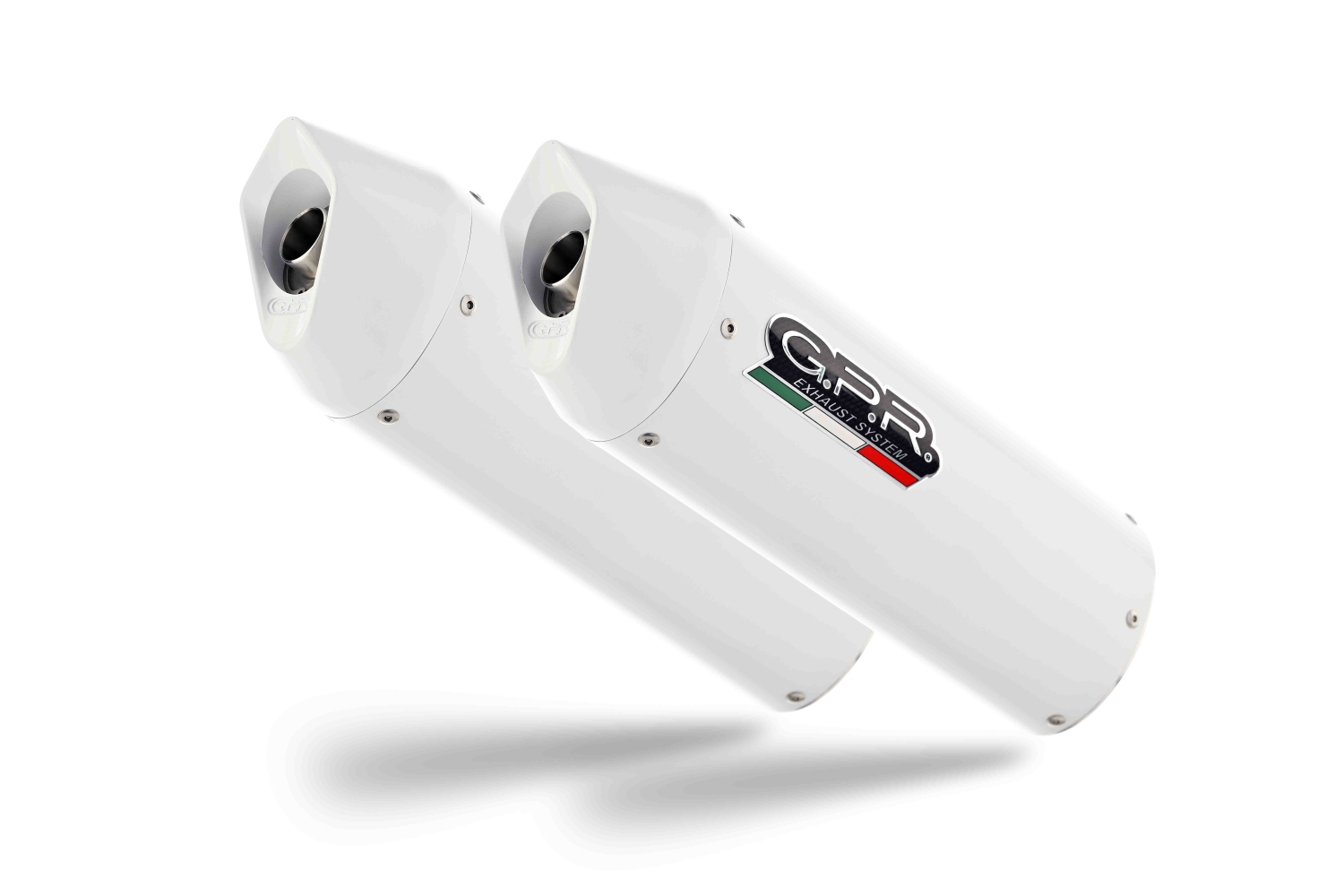 Exhaust compatible with Ktm SMT 950 2005-2008, Albus Ceramic, Dual bolt-on silencers including removable db killer, not EPA-compliant 