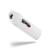 Exhaust compatible with Hyosung Comet 650 Gt - R 2004-2016, Albus Ceramic, Bolt-on silencer including removable db killer, EPA-compliant 