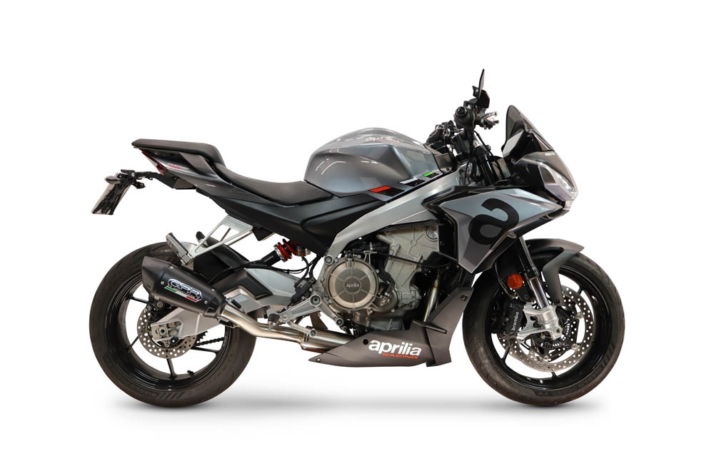 GPR exhaust compatible with Aprilia RS660 2025-2026, GP-Revo Black Titanium, Slip-on exhaust including link pipe and removable db killer 
