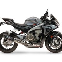 GPR exhaust compatible with Aprilia RS660 2025-2026, GP-Revo Black Titanium, Slip-on exhaust including link pipe and removable db killer 