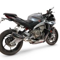 GPR exhaust compatible with Aprilia RS660 2025-2026, GP-Revo Black Titanium, Slip-on exhaust including link pipe and removable db killer 