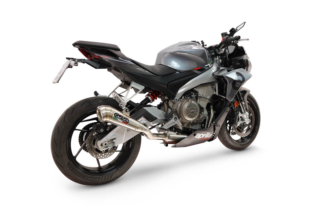 GPR exhaust compatible with Aprilia RS660 2021-2024, Powercone Evo, Full system exhaust, including removable db killer 