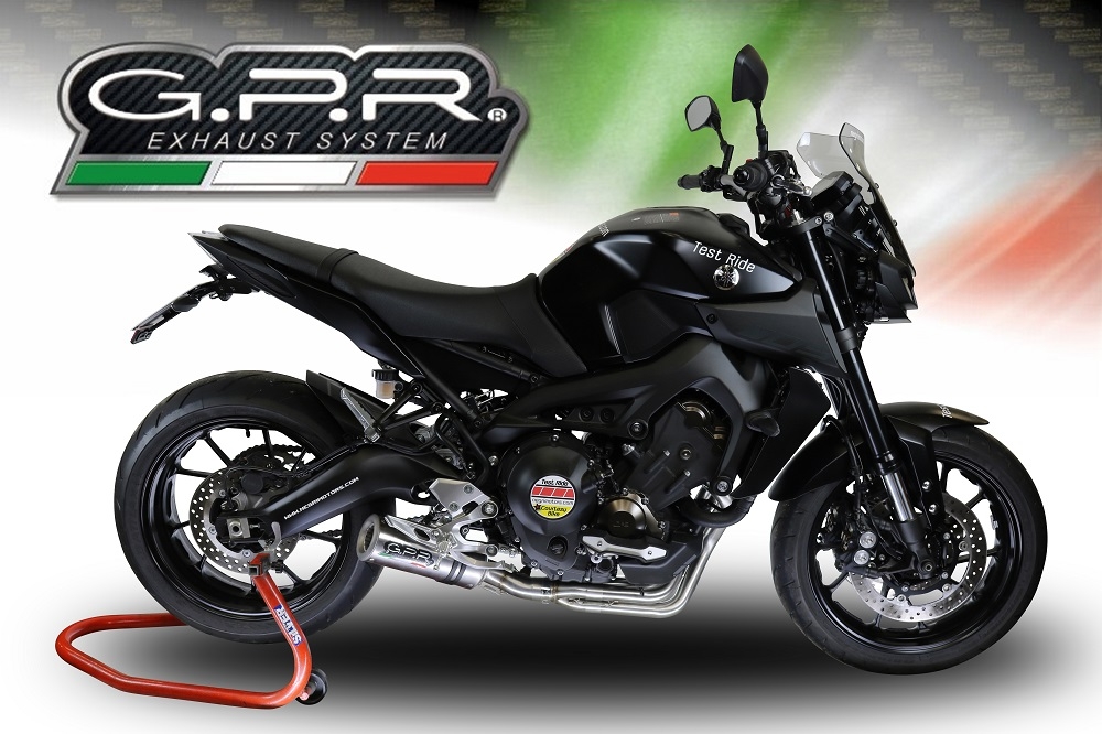 Exhaust compatible with Yamaha FJ-09 Tracer 2017-2020, M3 Inox , Full system exhaust, including removable db killer 