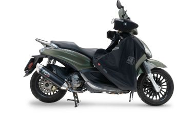 Exhaust compatible with Piaggio Beverly 300 I.E. ABS - S - Police 2016-2020, Furore-X Scooter, Full system exhaust, including removable db killer 