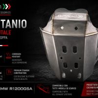 GPR TECH compatible with  Bmw R 1200 Rt 2009/2013 GPR TECH Titanium Skid plate 