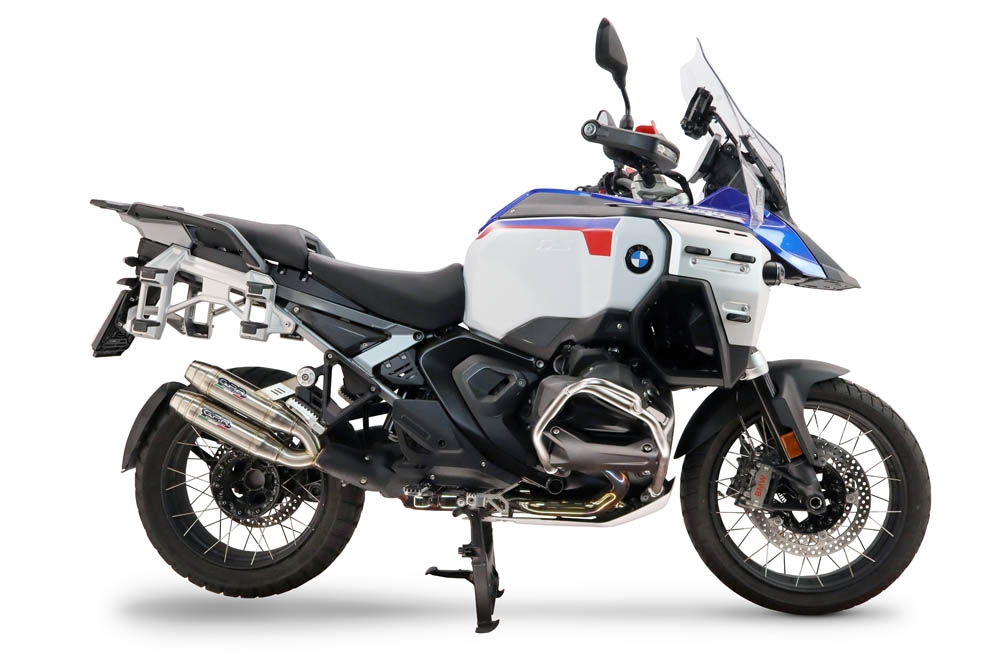 GPR exhaust compatible with Bmw R1300GS Adventure 2024-2026, Deeptone Duplex, Dual slip-on including removable db killers and link pipes, not EPA-compliant 