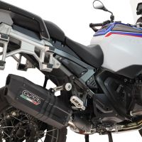 GPR exhaust compatible with Bmw R1300GS Adventure 2024-2026, Hyper Sonic Black Titanium, Slip-on exhaust including removable db killer and link pipe, EPA-compliant 
