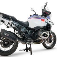 GPR exhaust compatible with Bmw R1300GS Adventure 2024-2026, Hyper Sonic Black Titanium, Slip-on exhaust including removable db killer and link pipe, EPA-compliant 