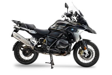 Exhaust compatible with Bmw R1250GS - Adventure 2019-2020, Furore-X Acciaio Inox, Slip-on exhaust including removable db killer and link pipe, not EPA-compliant 