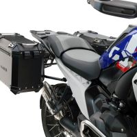 GPR TECH compatible with  Bmw R 1300 GS 2024/2026 GPR TECH Pair of side cases aluminum made, black color with specific pannier holder Capacity 38 LT. + 38 LT.