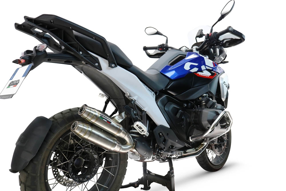 GPR exhaust compatible with  Bmw R1300GS 2024-2026, Deeptone Duplex, Dual slip-on including removable db killers and link pipes, not EPA-compliant 