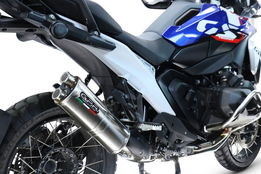 GPR exhaust compatible with  Bmw R1300R R/RS 2025-2026, Dual Inox, Slip-on exhaust including removable db killer and link pipe, EPA-compliant 