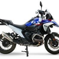 GPR exhaust compatible with  Bmw R1300GS 2024-2026, GP-Revo Titanium, Slip-on exhaust including removable db killer and link pipe, EPA-compliant 