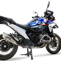 GPR exhaust compatible with  Bmw R1300GS 2024-2026, GP-Revo Titanium, Slip-on exhaust including removable db killer and link pipe, EPA-compliant 