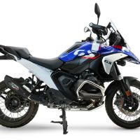 GPR exhaust compatible with  Bmw R1300GS 2024-2026, GP-Revo Black Titanium, Slip-on exhaust including removable db killer and link pipe, EPA-compliant 