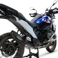 GPR exhaust compatible with  Bmw R1300GS 2024-2026, GP-Revo Black Titanium, Slip-on exhaust including removable db killer and link pipe, EPA-compliant 