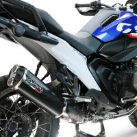 GPR exhaust compatible with  Bmw R1300R R/RS 2025-2026, Hyper Dual Black Titanium, Slip-on exhaust including removable db killer and link pipe, EPA-compliant 