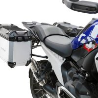 GPR TECH compatible with  Bmw R 1300 GS Adventure 2024/2026 GPR TECH Pair of side cases aluminum made, silver color with specific pannier holder Capacity 38 LT. + 38 LT.