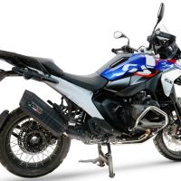 GPR exhaust compatible with  Bmw R1300GS 2024-2026, Hyper Sonic Black Titanium, Slip-on exhaust including removable db killer and link pipe, EPA-compliant 
