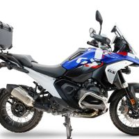 Top case GPR TECH compatible with  Bmw R 1300 GS 2024/2026 GPR TECH Top case in aluminum, silver color with specific plate included to mount on the original rear rack Capacity 45 LT.