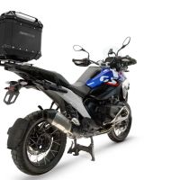 Top case GPR TECH compatible with  Bmw R 1300 GS 2024/2026 GPR TECH Top case in aluminum, silver color with specific plate included to mount on the original rear rack Capacity 45 LT.