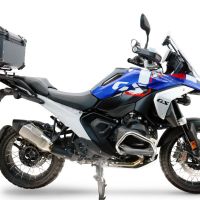 Top case GPR TECH compatible with  Bmw R 1300 GS 2024/2026 GPR TECH Top case in aluminum, silver color with specific plate included to mount on the original rear rack Capacity 55 LT.