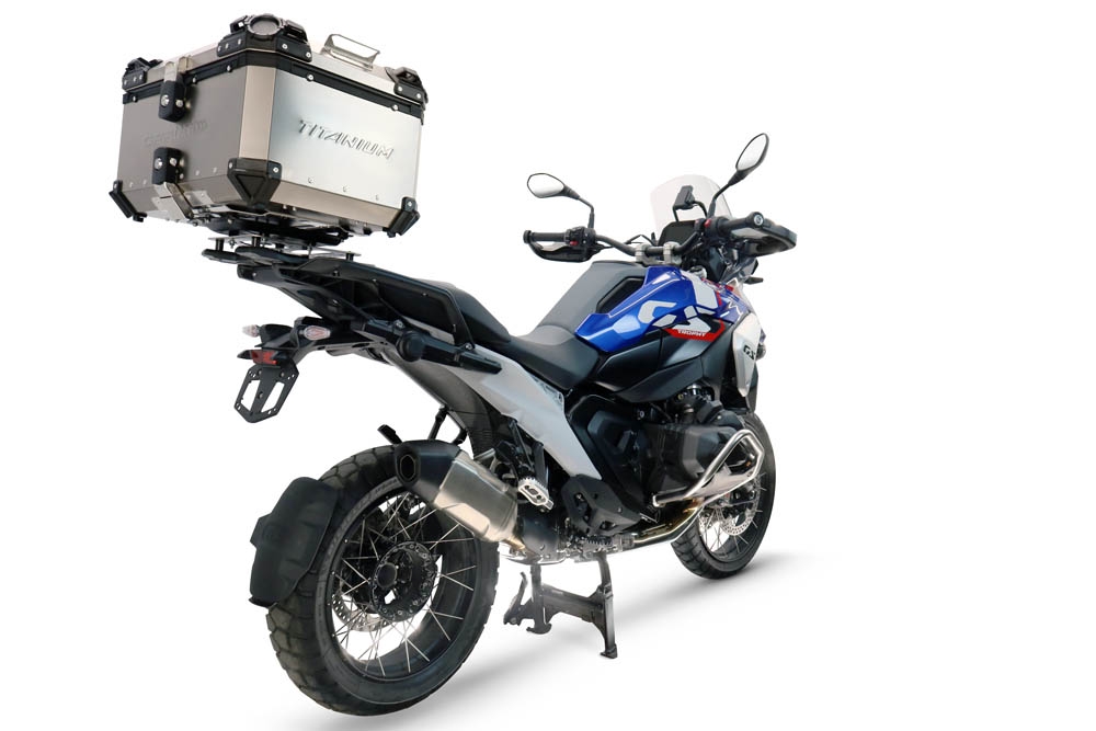  Bmw R 1300 GS 2024/2026 GPR TECH Top case in Titanium , Titanium Natural color with specific plate included Capacity 55 LT.