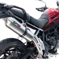 Exhaust compatible with Triumph Tiger 900 GT / Pro / Rally Pro 2024-2025, Satinox , Slip-on exhaust including removable db killer and link pipe, not EPA-compliant 