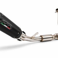 GPR exhaust compatible with Cf Moto 675 NK 2024-2027, GP-Revo Black Titanium, Slip-on exhaust including link pipe and removable db killer 