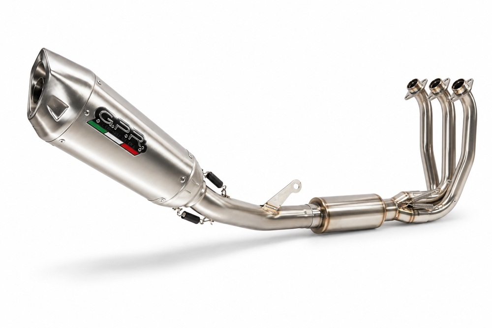 GPR exhaust compatible with Cf Moto 675 NK 2024-2027, GP-Revo Titanium, Full system exhaust, including removable db killer 