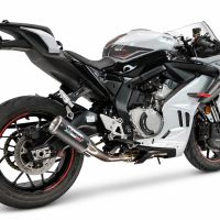 GPR exhaust compatible with Cf Moto 675 NK 2024-2027, RP-M3 Black Titanium, Full system exhaust, including removable db killer 