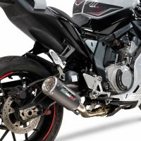 GPR exhaust compatible with Cf Moto 675 NK 2024-2027, RP-M3 Black Titanium, Full system exhaust, including removable db killer 