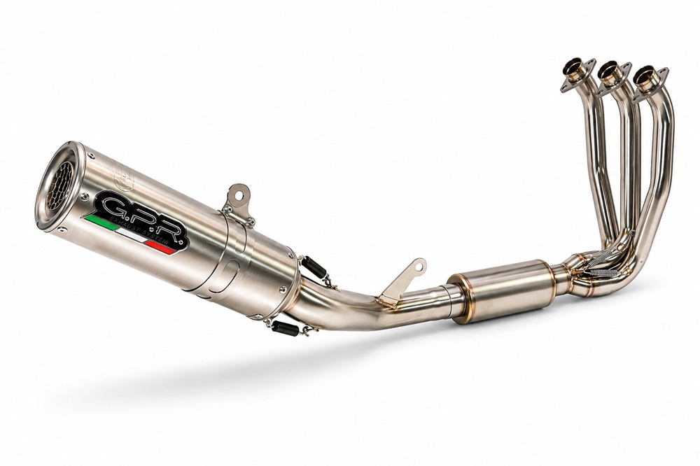 GPR exhaust compatible with Cf Moto 675 NK 2024-2027, M3 Inox , Full system exhaust, including removable db killer 