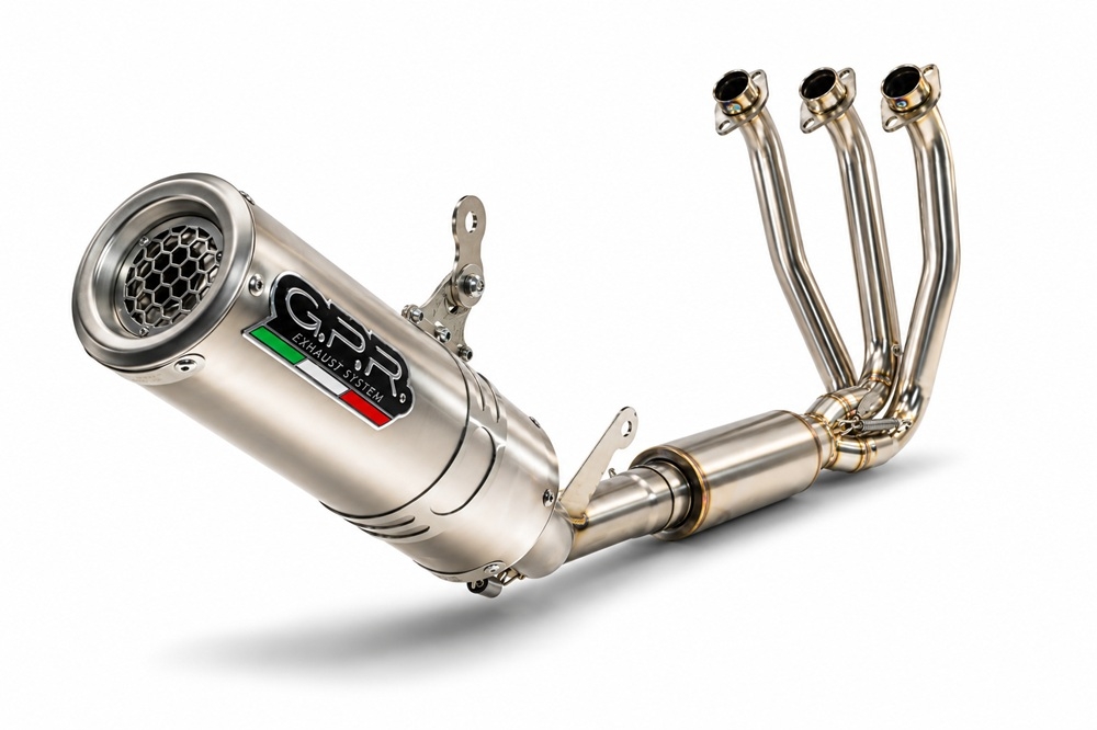 GPR exhaust compatible with Cf Moto 675 NK 2024-2027, M3 Inox , Full system exhaust, including removable db killer 