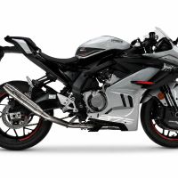 GPR exhaust compatible with Cf Moto 675 NK 2024-2027, Deeptone Inox, Full system exhaust, including removable db killer 