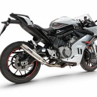 GPR exhaust compatible with Cf Moto 675 NK 2024-2027, Deeptone Inox, Full system exhaust, including removable db killer 