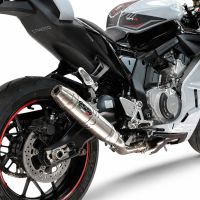GPR exhaust compatible with Cf Moto 675 NK 2024-2027, Deeptone Inox, Full system exhaust, including removable db killer 
