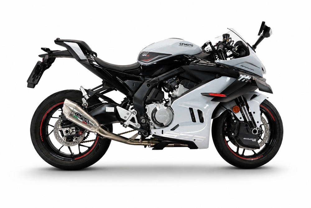 GPR exhaust compatible with Cf Moto 675 NK 2024-2027, GP-Revo Titanium, Full system exhaust, including removable db killer 