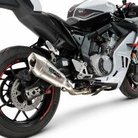 GPR exhaust compatible with Cf Moto 675 NK 2024-2027, GP-Revo Titanium, Full system exhaust, including removable db killer 