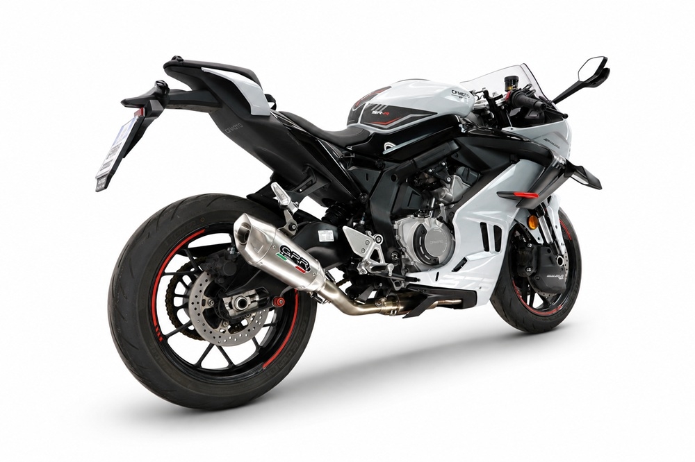 GPR exhaust compatible with Cf Moto 675 NK 2024-2027, GP-Revo Titanium, Full system exhaust, including removable db killer 
