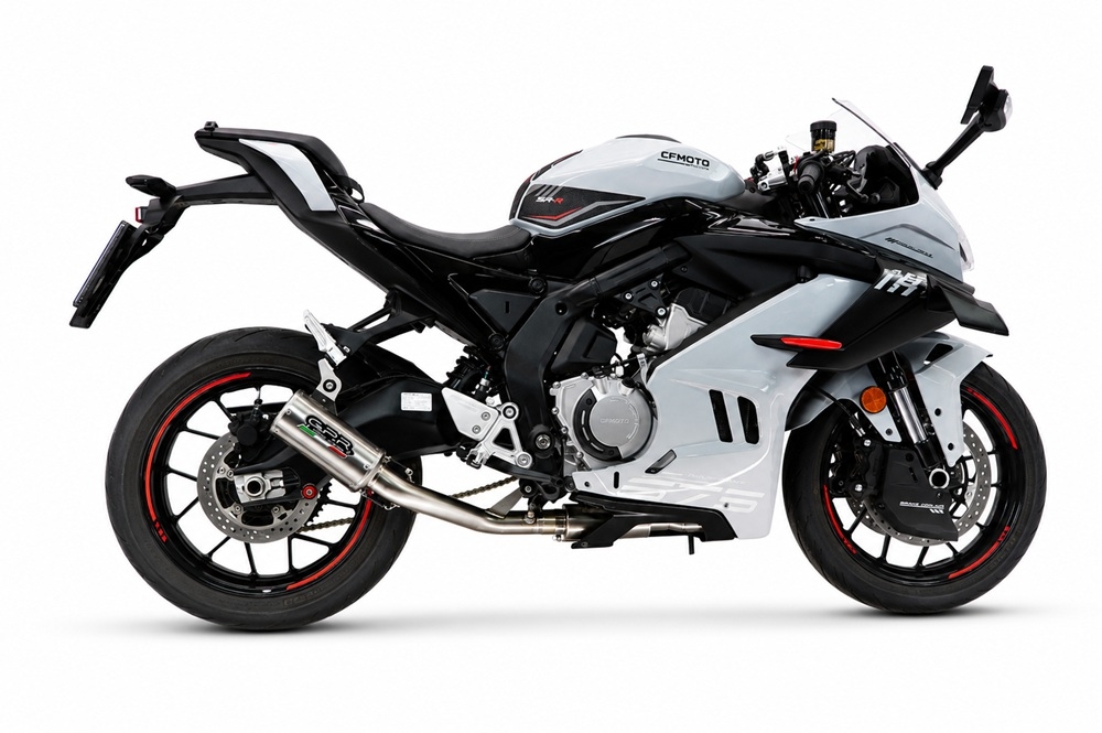 GPR exhaust compatible with Cf Moto 675 NK 2024-2027, RP-M3 Inox , Full system exhaust, including removable db killer 