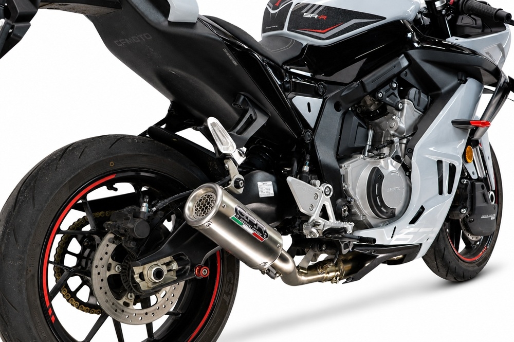 GPR exhaust compatible with Cf Moto 675 NK 2024-2027, RP-M3 Inox , Full system exhaust, including removable db killer 