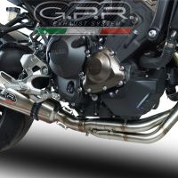 Exhaust compatible with Yamaha FJ-09 Tracer GT 2018-2020, Gpe Ann. titanium, Full system exhaust, including removable db killer 