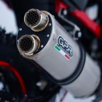 Exhaust compatible with Honda CRF1100L Africa Twin 2020-2025, Dual Inox, Slip-on exhaust including removable db killer and link pipe, EPA-compliant 