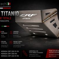 GPR TECH compatible with  Honda Crf 450 R-RX 2021/2024 GPR TECH Titanium Skid plate 
